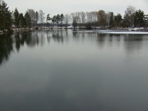 See zum Karpfenangeln im Winter